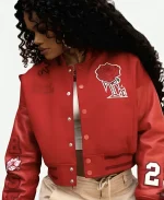 Teyana Taylor Red Varsity Jacket