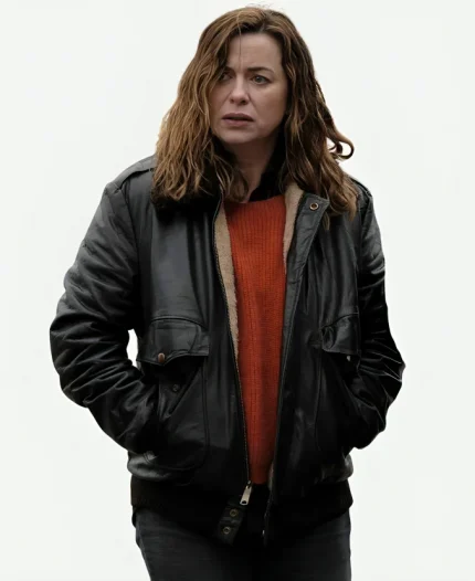 The Crow Girl 2025 Eve Myles Leather Jacket