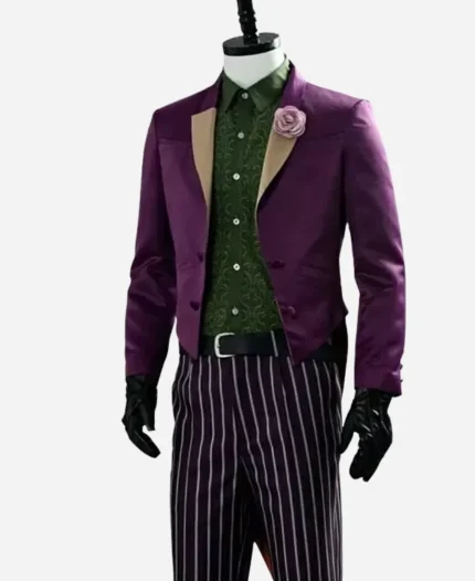 Mortal Kombat 11 The Joker Cotton Purple Coat