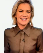 The Project 2025 Sarah Harris Brown Neck Tie Shirt