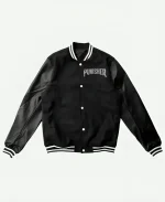 The Punisher Black Varsity Jacket For Sale