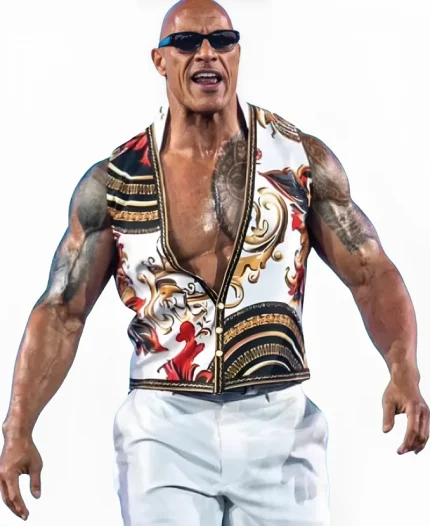 The Rock Final Boss WrestleMania 2024 Vest