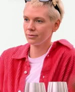 The Ultimatum Queer Love S02 Kyle Neal Pink Corduroy Shirt