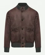 The View 2025 Michael Gandolfini Brown Suede Jacket