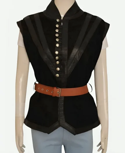 The Witcher 3 Yennefer Black Leather Vest