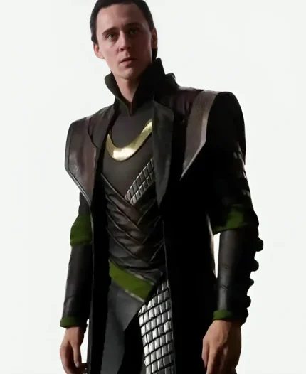 Tom Hiddleston Loki Long Leather Trench Coat