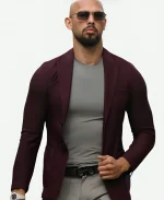 Top G Andrew Tate Maroon Blazer