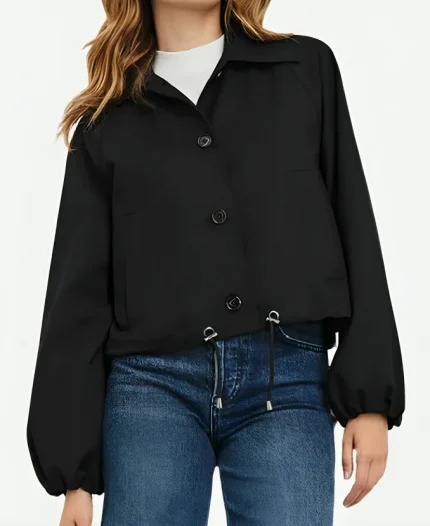 Tv Series Searching for Spain Season 01 Eva Longoria Black Cotton Jacket