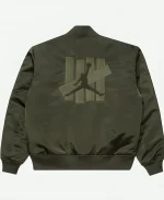 UNDEFEATED x Jordan Green Satin Bomber Jacket