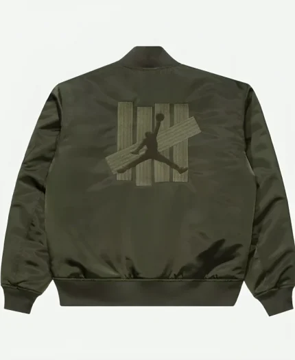 UNDEFEATED x Jordan Green Satin Bomber Jacket