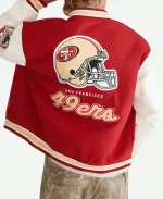 Unisex Aeropostale San Francisco 49ers Varsity Bomber Jacket For Sale