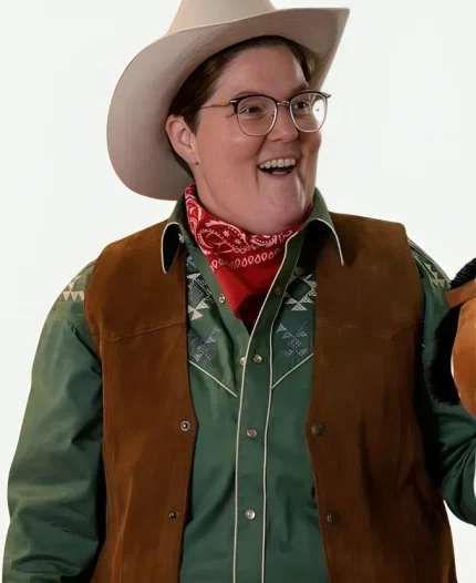 Small Achievable Goals 2025 Robyn Brown Leather Vest