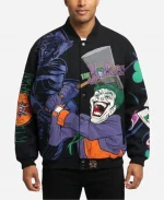 Vintage Halloween The Joker Batman Printed Bomber Jacket