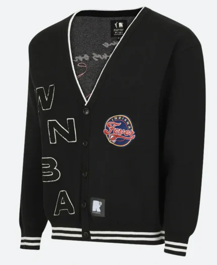 WNBA Indiana Fever Campus Fit Black Jacket For Unisex