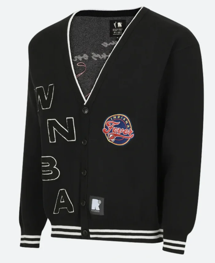 WNBA Indiana Fever Campus Fit Black Jacket For Unisex