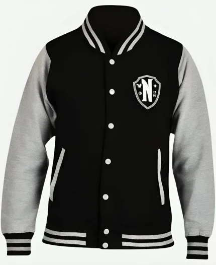 Wednesday Nevermore Academy Varsity Jacket