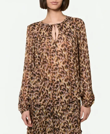 Wednesday S02 Isadora Capri Leopard Print Dress For Sale