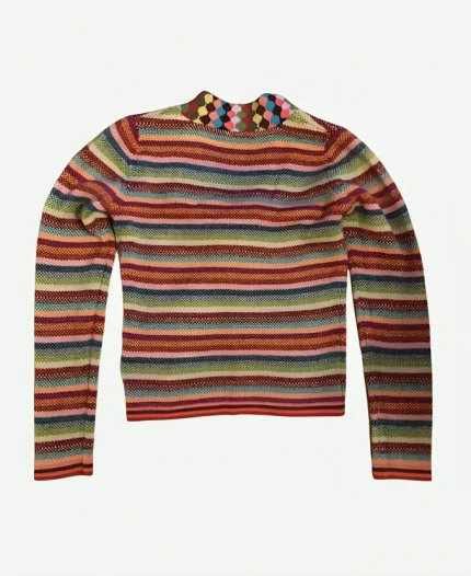Wednesday S02 Janet Ottinger Striped Sweater For Sale