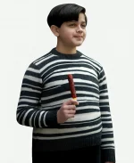 Wednesday S02 Pugsley Addams Striped Sweatshirt