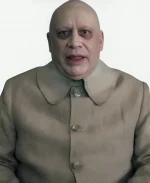 Wednesday S02 Uncle Fester Light Single-Breasted Coat