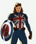 What If 2021 Peggy Carter Blue Jacket