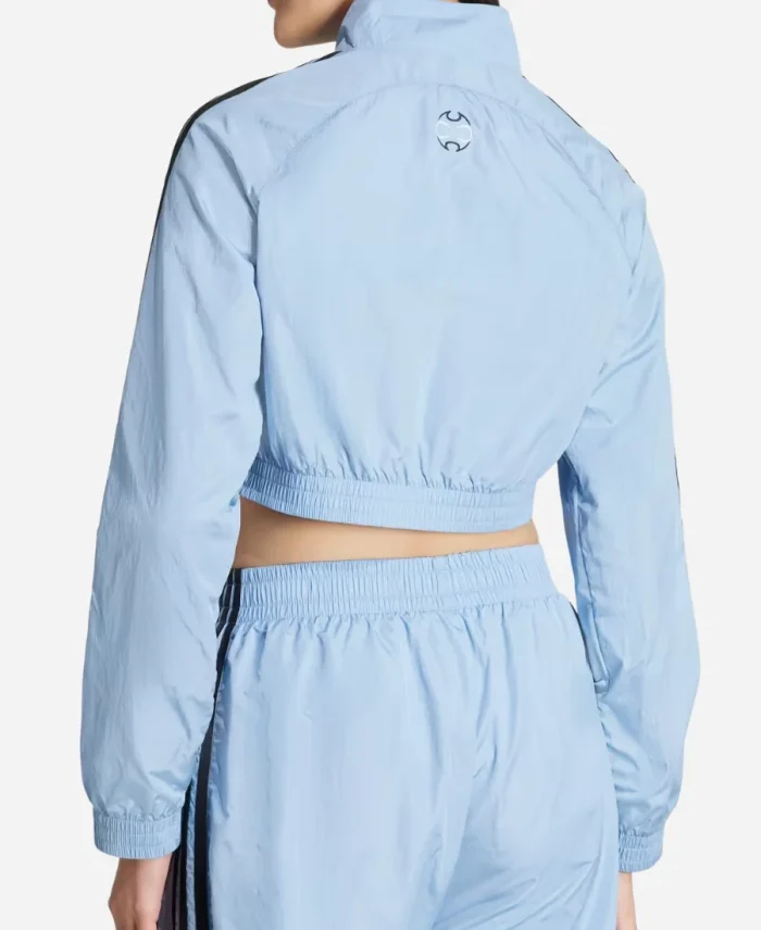 Women’s Adidas Adicolor Teamgeist Cropped Blue Track Jacket 