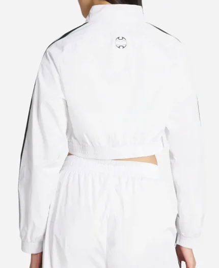 Women’s Adidas Adicolor Teamgeist Cropped White Track Jacket 