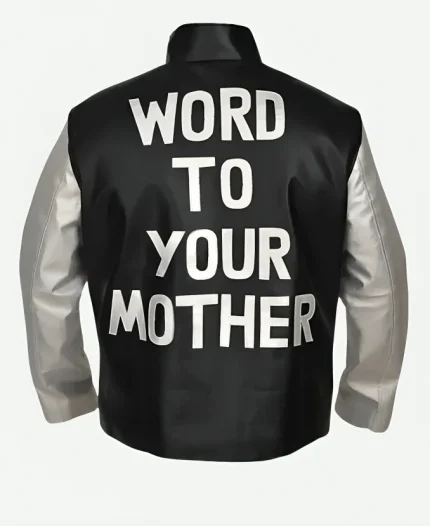 Word To Your Mother Vanilla Ice Vintage Black Leather Jacket