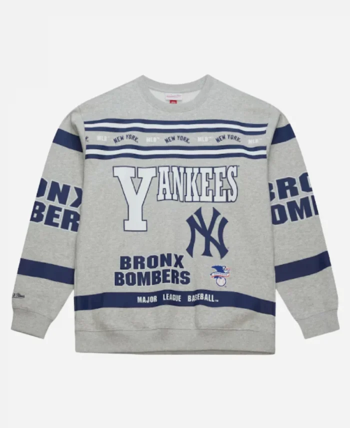 Yankees All Over Print Vintage Crewneck Sweatshirt