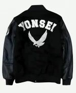 Yonsei University Black Letterman Baseball Jacket