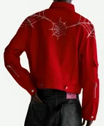 Young Thug Spider Red Denim Jacket For Unisex