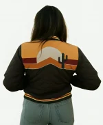 Zillow Gone Wild Season 02 Sunrise Quilted Black Bomber Jacket