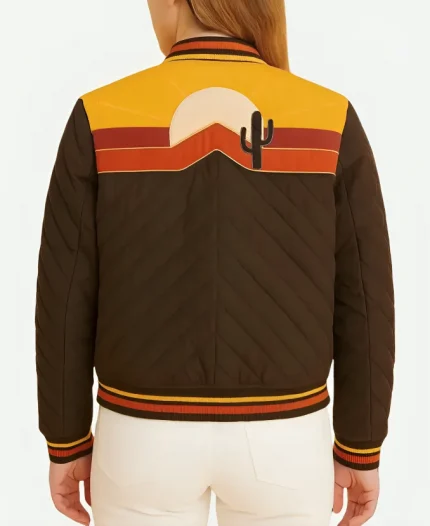 Zillow Gone Wild Sunrise Quilted Black Bomber