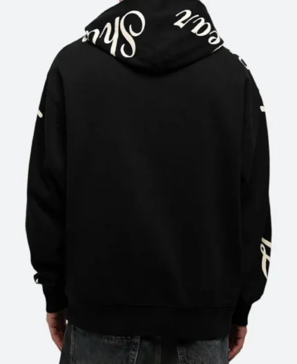 4Hunnid X Shaka Wear Black Pullover Hoodie For Sale