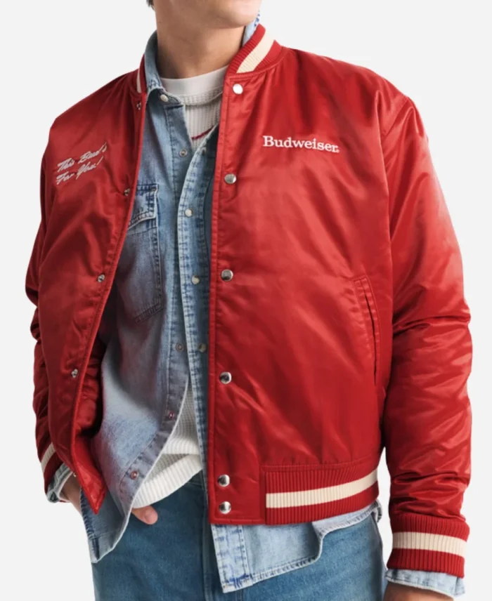 Abercrombie Budweiser Varsity Jacket