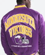 Abercrombie Minnesota Vikings Purple Varsity Jacket
