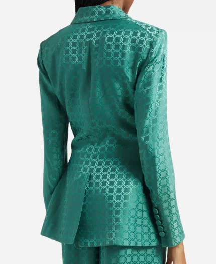 Access Daily 2025 Savannah Chrisley Printed Satin Blazer