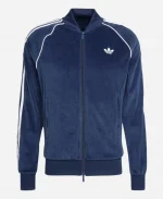 Adidas Adicolor Velour Blue Track Jacket