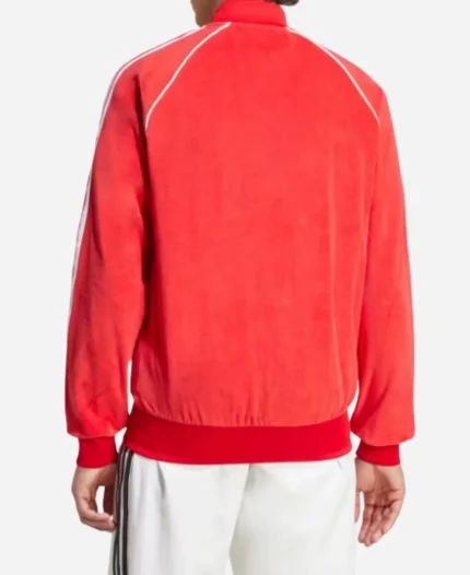 Adidas Adicolor Velour Track Jacket For Unisex