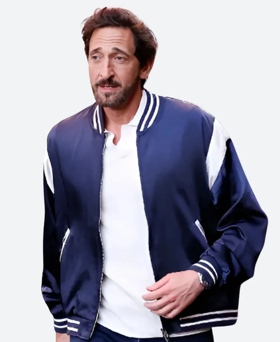 Adrien Brody 2025 US Open Tennis Championships Bomber Jacket Adrien Brody 2025 US Open Tennis Championships Bomber Jacket