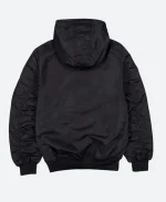 Alpha Industries X Yankees Hooded Bomber Black Jacket