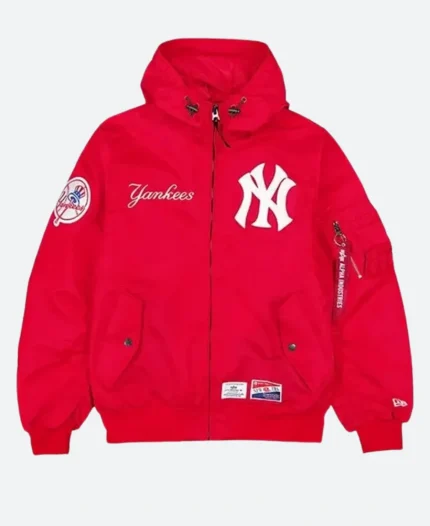 Alpha Industries X Yankees Hooded Bomber Jacket