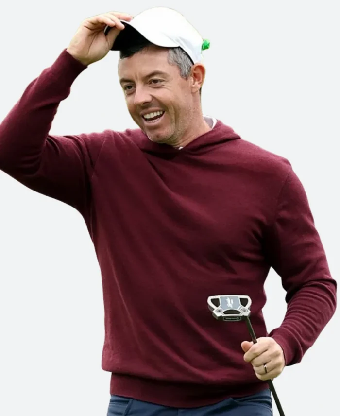 Amgen Irish Open Rory McIlroy Maroon Pullover Hoodie For Sale