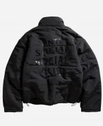 Anti Social Social Club Standard Issues Black Puffer Jacket For Sale