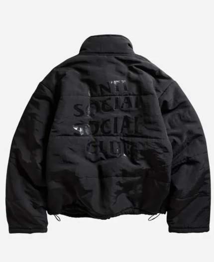 Anti Social Social Club Standard Issues Black Puffer Jacket For Sale