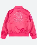 Atlanta Hawks Triple Pink Varsity Jacket