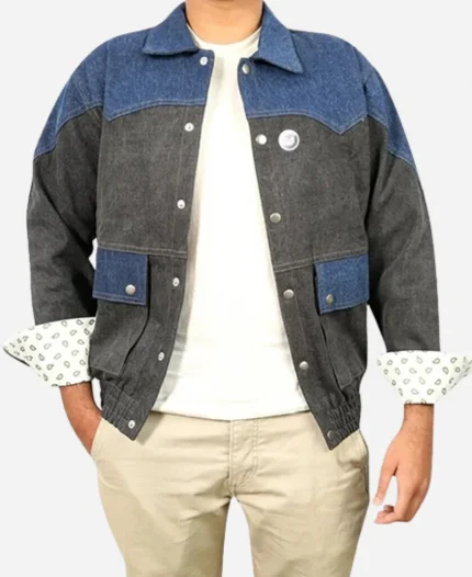 Back to The Future Marty Mcfly Blue Denim Jacket For Sale