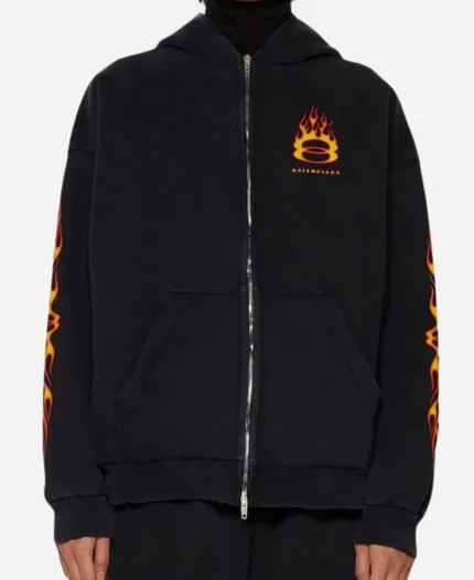 Balenciaga Burning Justin Bieber Hoodie