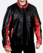 Batman The Dark Knight Red Cafe Racer Biker Jacket