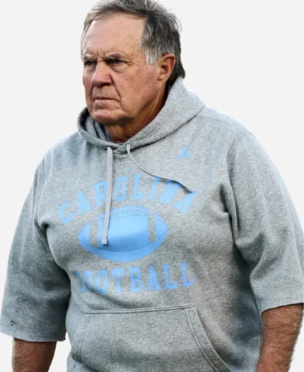 Bill Belichick Tar Heels Grey Hoodie